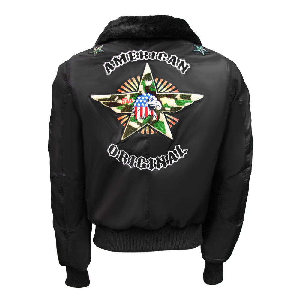 Top Gun MA-1 American Original Bomber Jacket With Patches