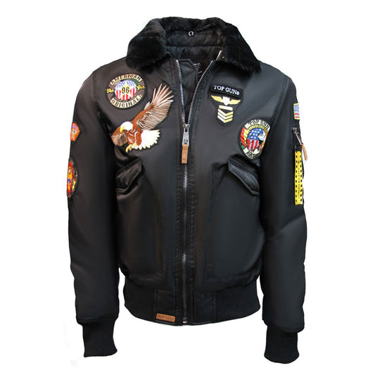 Top Gun MA-1 American Original Bomber Jacket With Patches