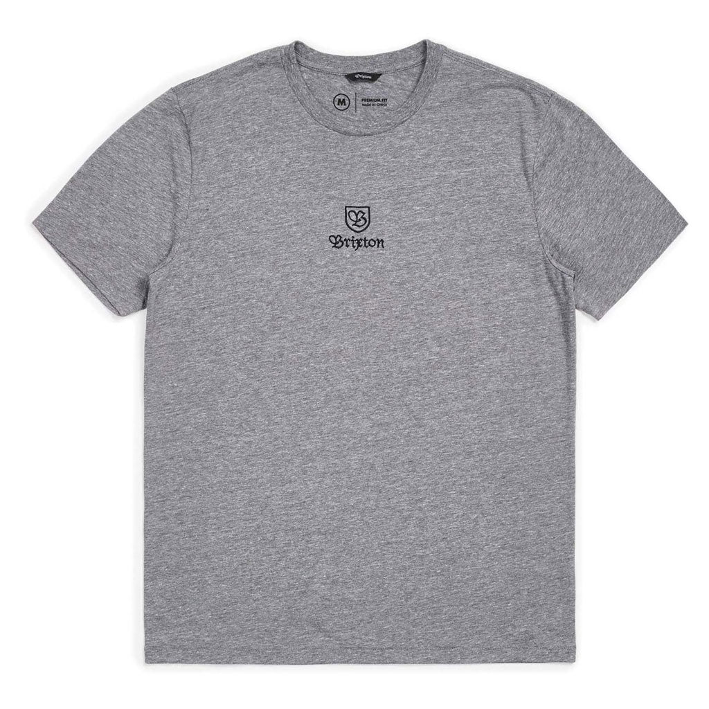 Brixton Main Label Premium T-Shirt Heather Grey