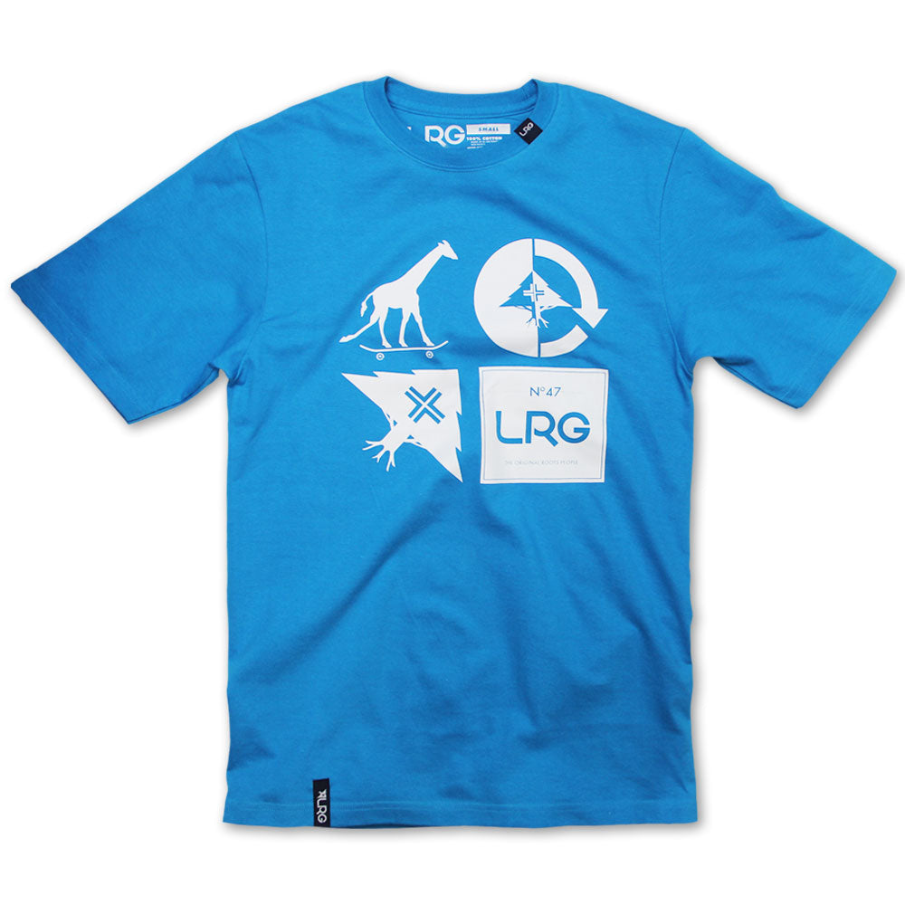 Lrg RC Logo Mash Up T-shirt Electric Blue