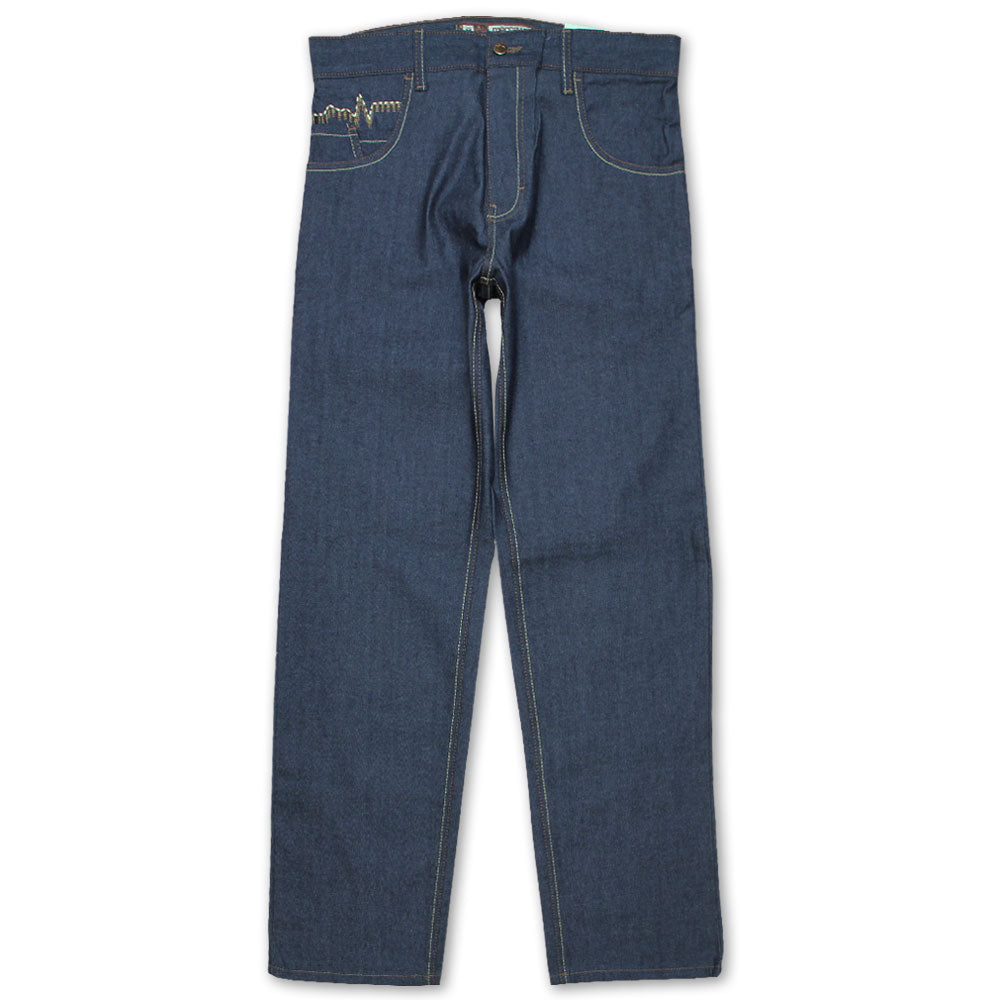 Mecca Heartbeat Jeans Raw Canal Blue