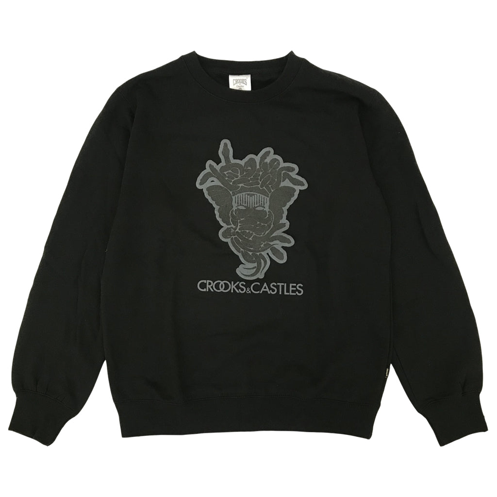 Crooks & Castles Medusa CC Crewneck Sweatshirt Black