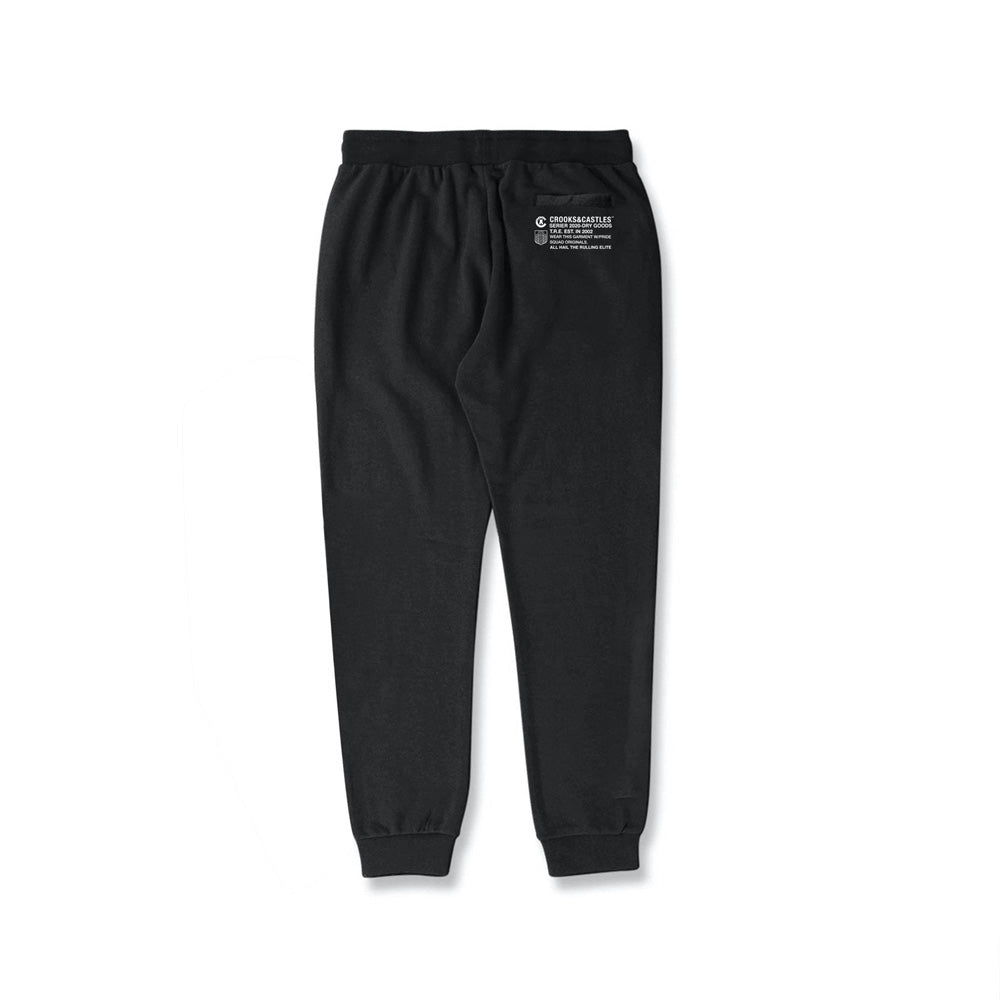 Crooks & Castles Bandana Bandusa Sweatpants Black