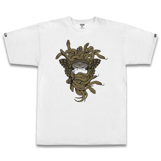 Crooks & Castles Gold OG Medusa T-shirt White