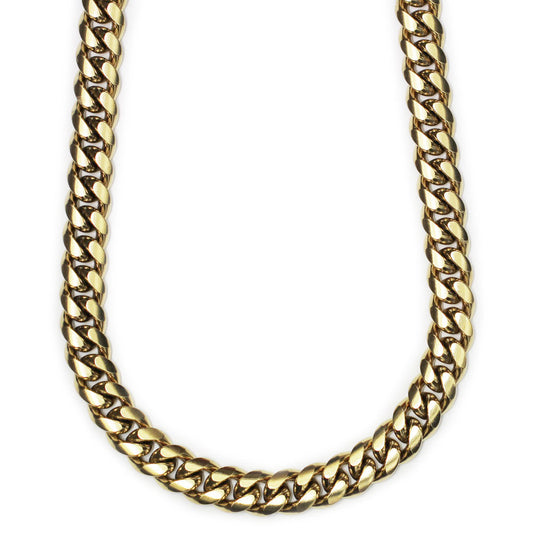 18k Gold Plated Miami Cuban Chain 12mm x 30 inches