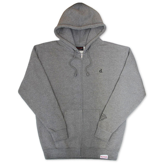 Diamond Supply Co Mini Un Polo Zip Hoodie Grey