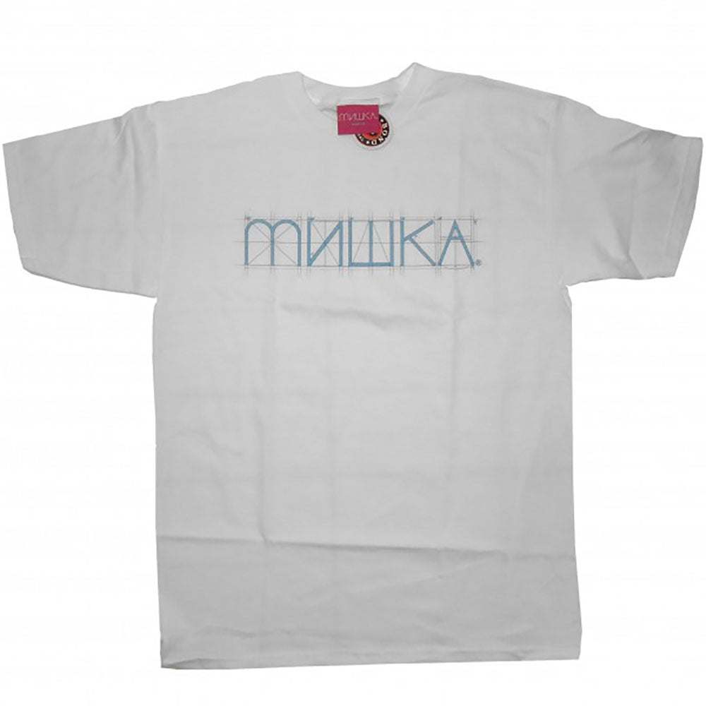 Mishka Cyrillic Schematics T-shirt White