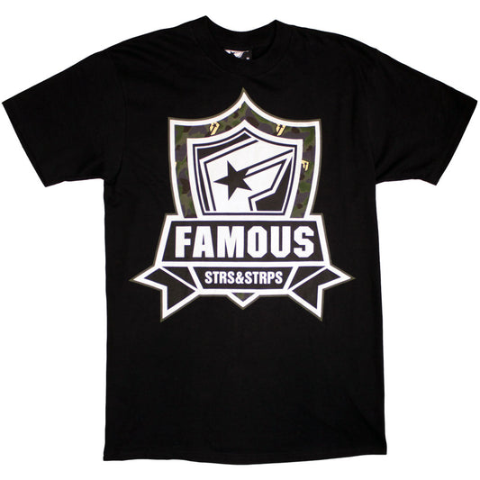 Famous Stars and Straps Mission Camo T-Shirt Black