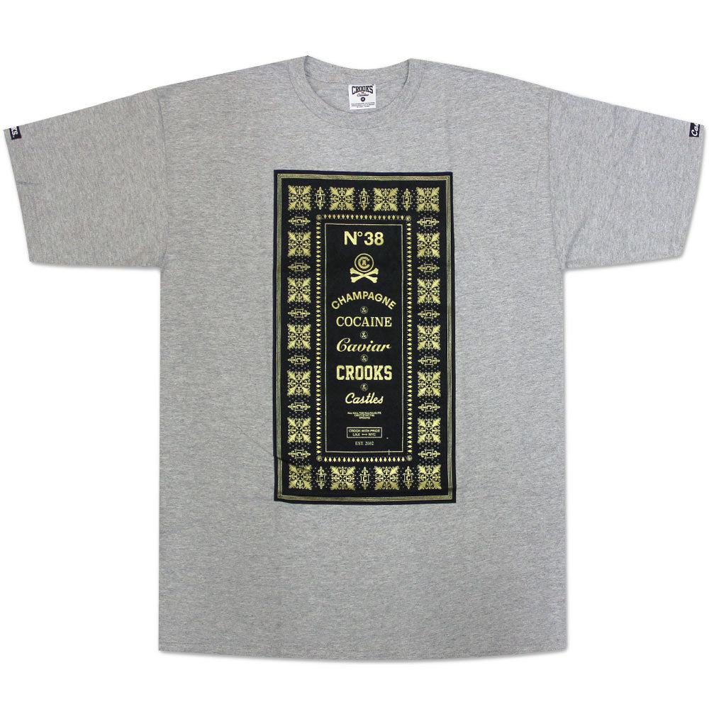 Crooks & Castles Crooks Native T-Shirt Heather Grey