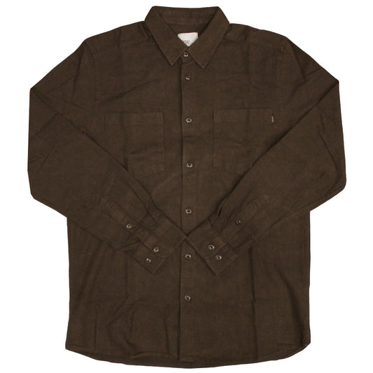 WeSC Niter Long Sleeve shirt dark chocolate