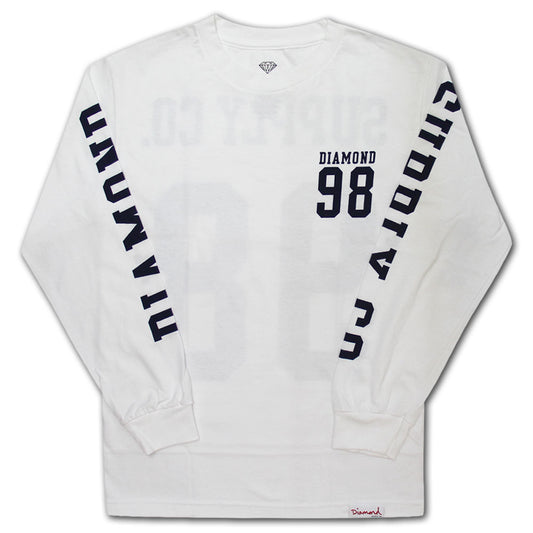 Diamond Supply Co Nine Eight LS T-shirt White