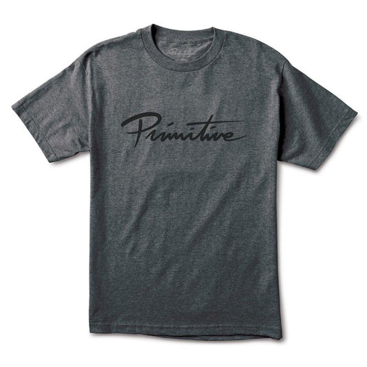 Primitive Apparel Nuevo Script T-Shirt Grey