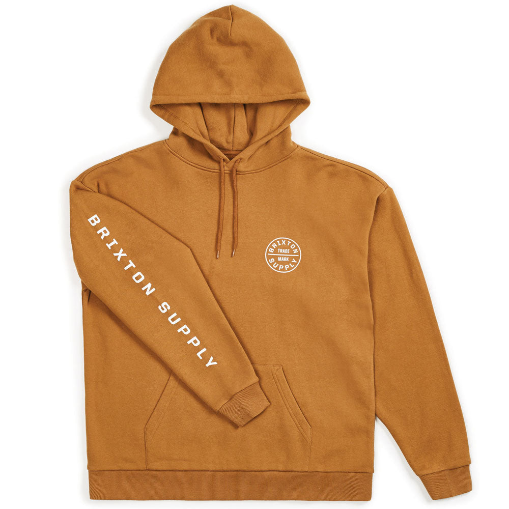 Brixton Oath II Pullover Hoodie Washed Copper
