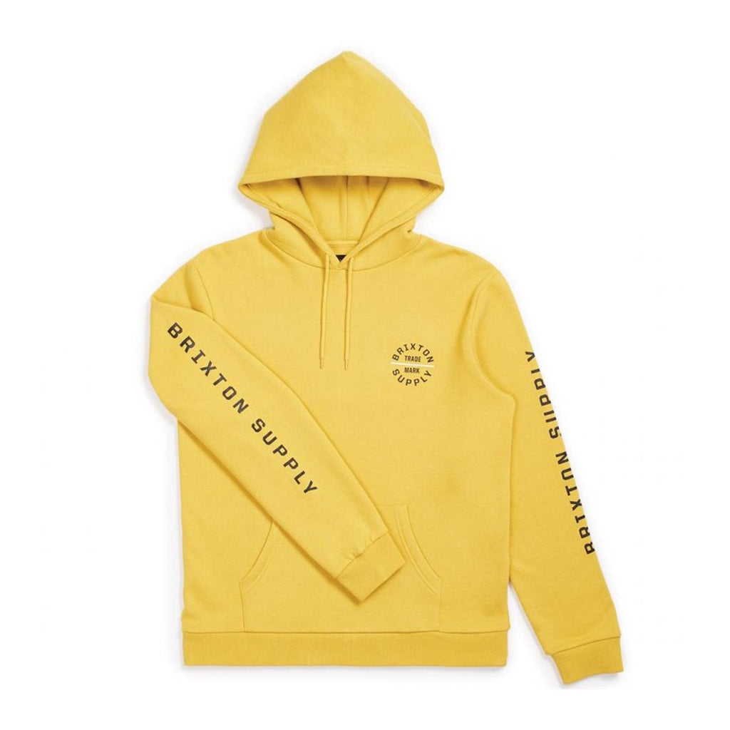 Brixton Oath IV Pullover Hoodie Sunset Yellow