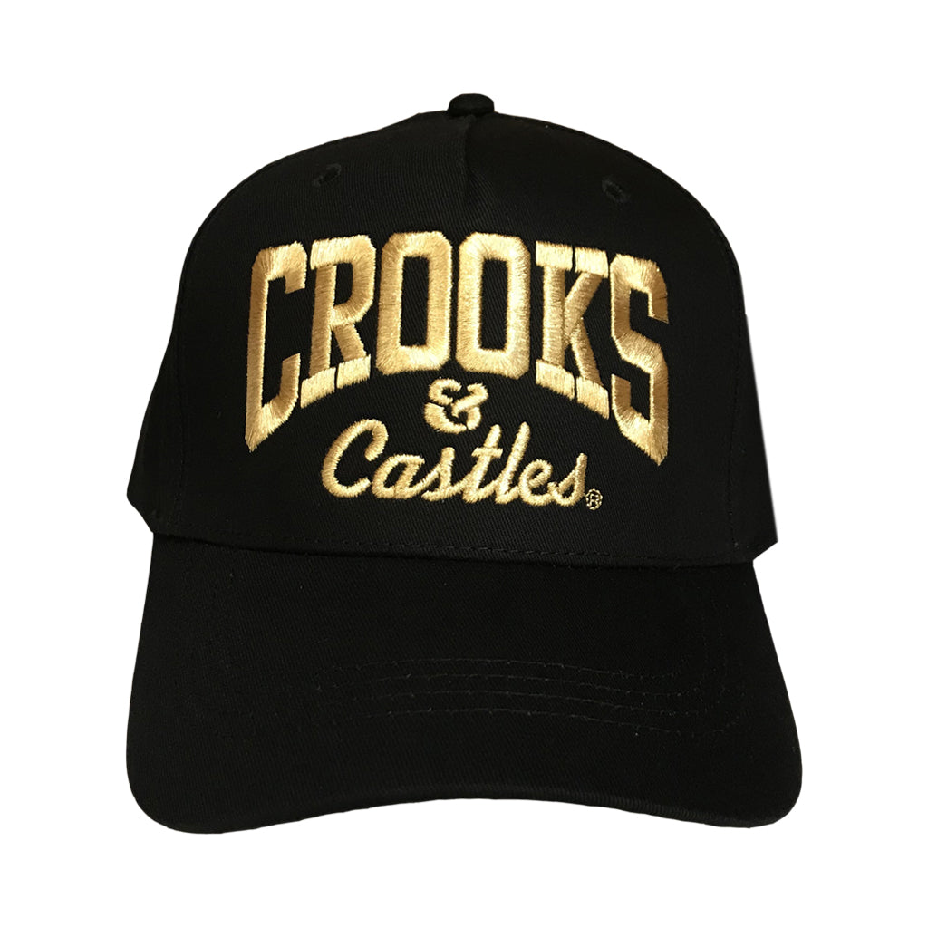Crooks & Castles OG Core logo Lux Snapback Cap Black