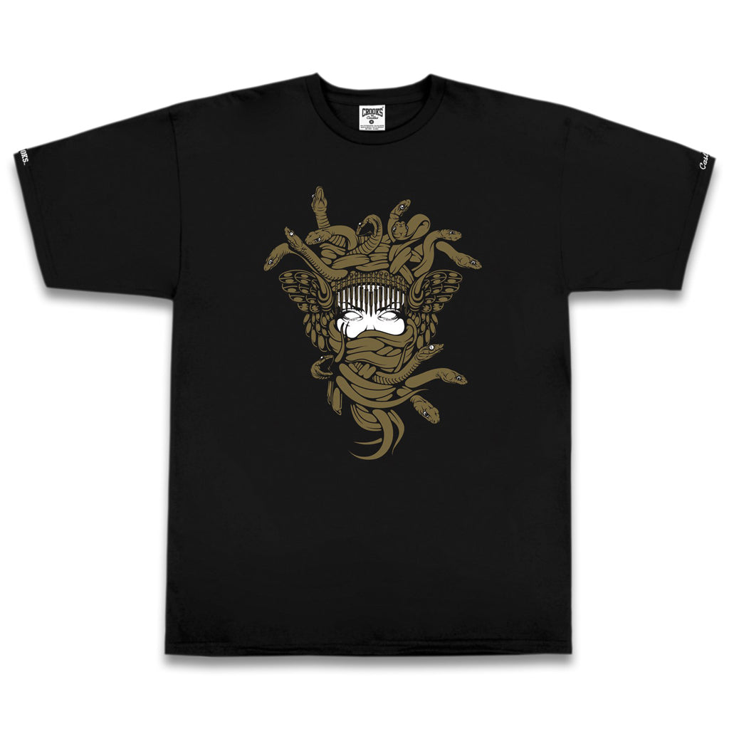 Crooks & Castles Gold OG Medusa T-shirt Black