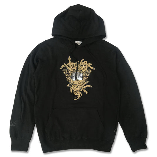 Crooks & Castles Gold OG Medusa Pullover Hoodie Black