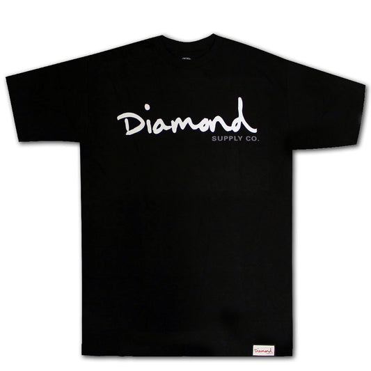 Diamond Supply Co OG Script Premium Cotton T-shirt Black