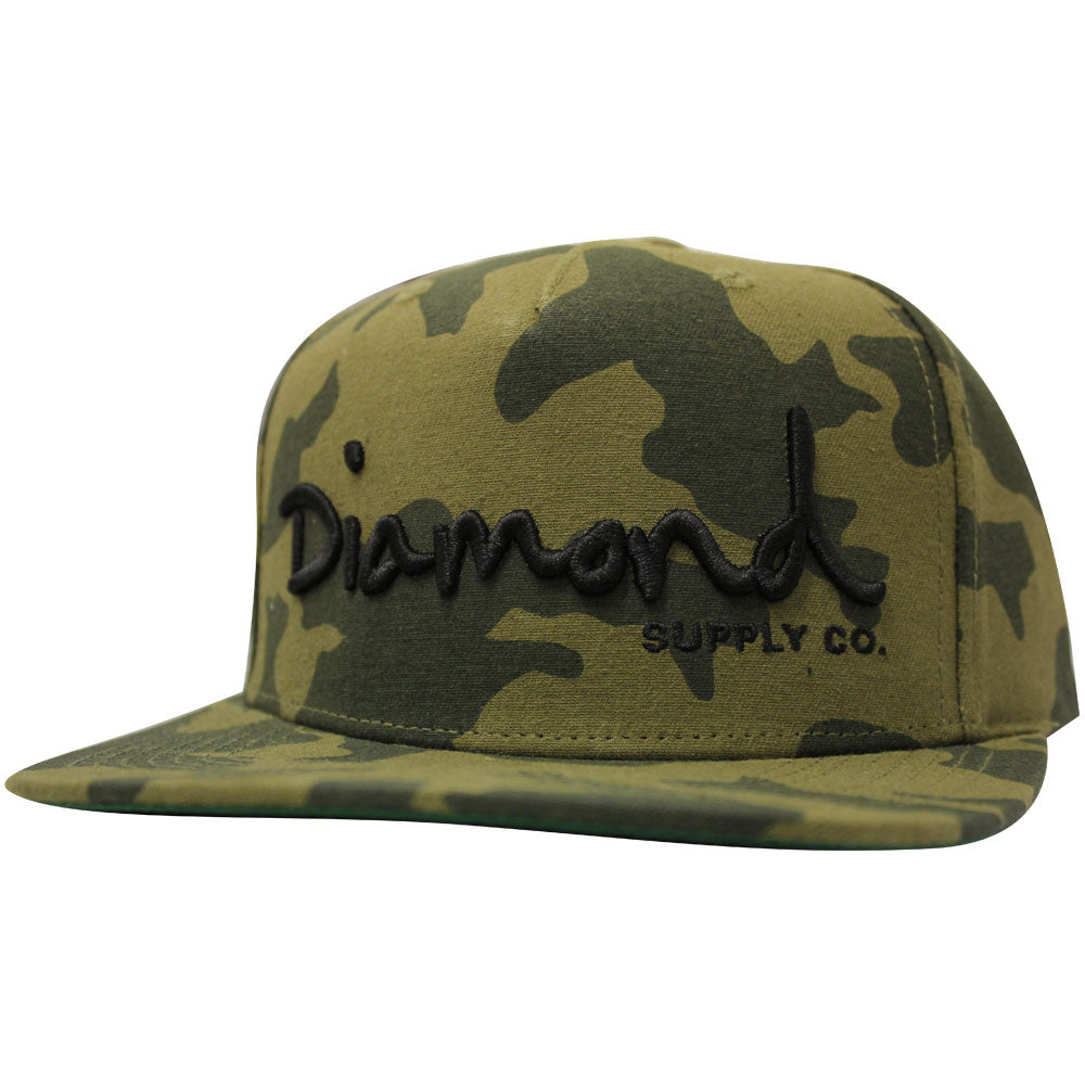 Diamond Supply Co OG Script Snapback Camo