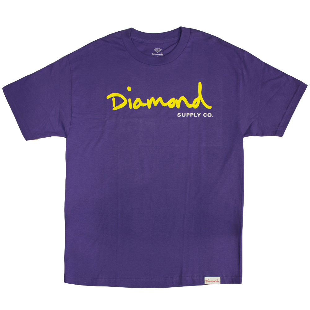 Diamond Supply Co OG Script T-shirt purple