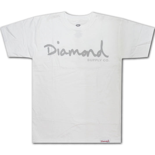 Diamond Supply Co Tonal OG Script T-Shirt White