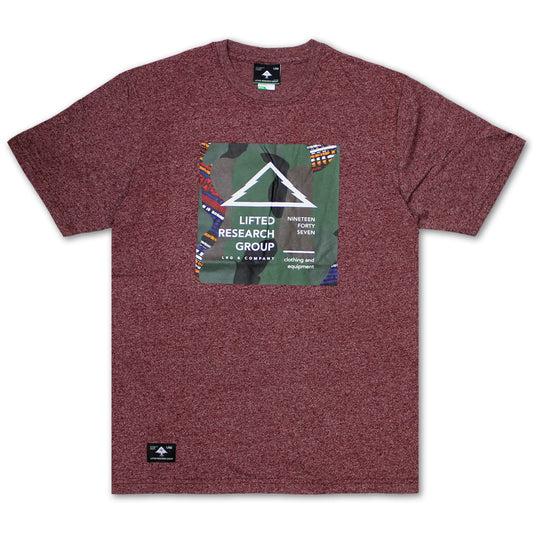 LRG Outdoor Div 47 T-shirt Deep Maroon Heather