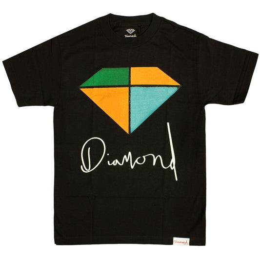 Diamond Supply Co Painted T-shirt Black