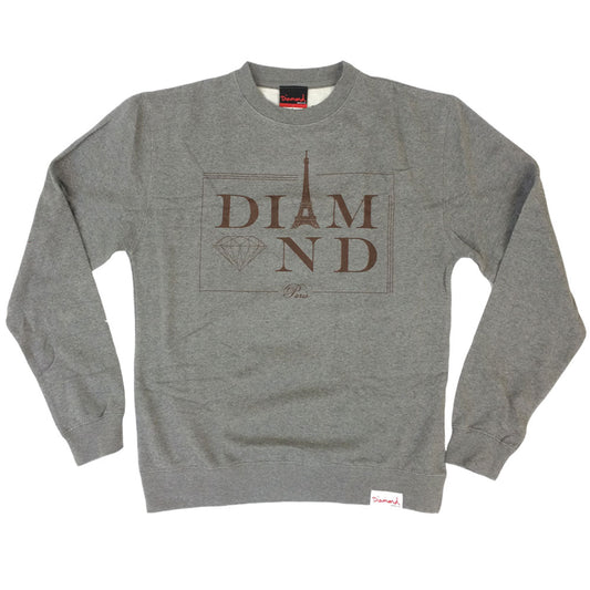 Diamond Supply Co Paris Sweatshirt Grey