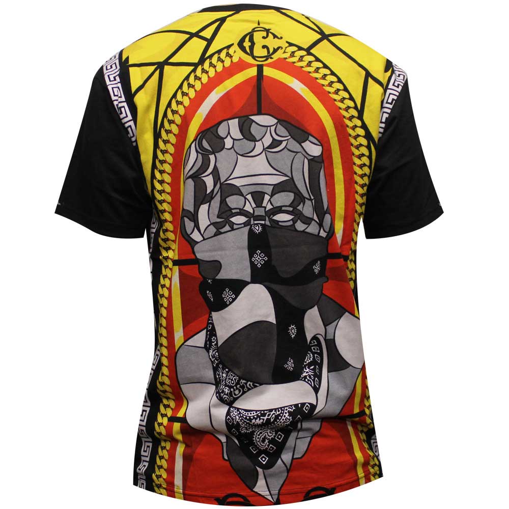 Crooks & Castles Pope T-Shirt Black Multi