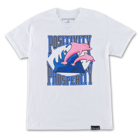Pink Dolphin Pos Pro Waves T-Shirt White