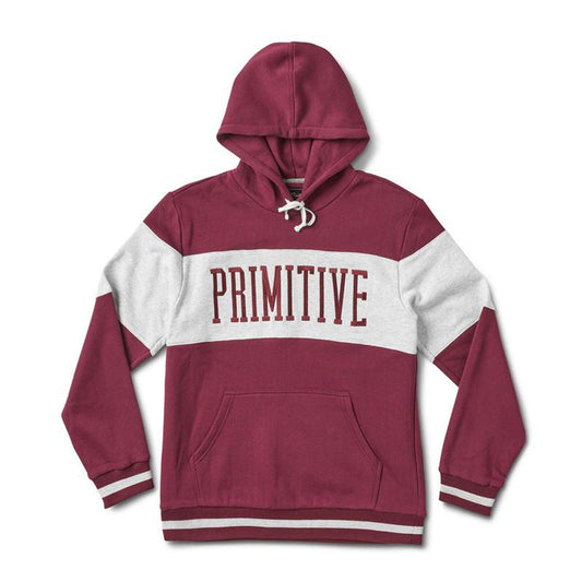 Primitive Apparel League Paneled Hoodie Burgundy