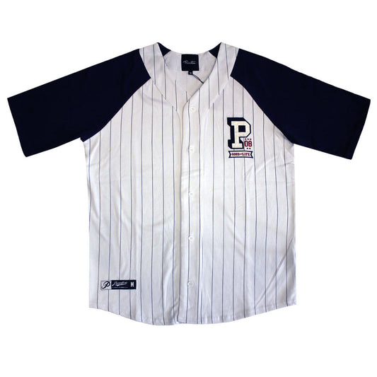 Primitive Apparel Collegiate Baseball Jersey White Navy