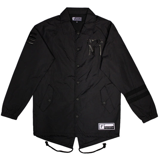 Famous Stars and Straps Public Enemy Coaches Jacket Black