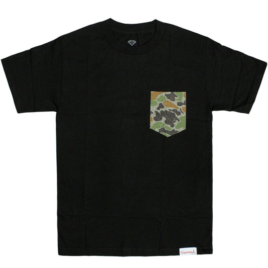 Diamond Supply Co Rainfrog Pocket T-Shirt Black