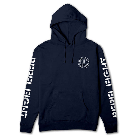 Rebel8 Blotch Pullover Hoodie Navy