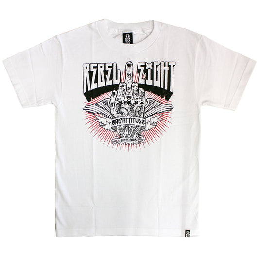 Rebel8 Bad Attitude T-shirt White