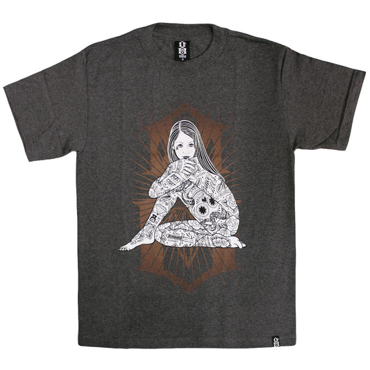 Rebel8 Burst T-shirt Heather Charcoal