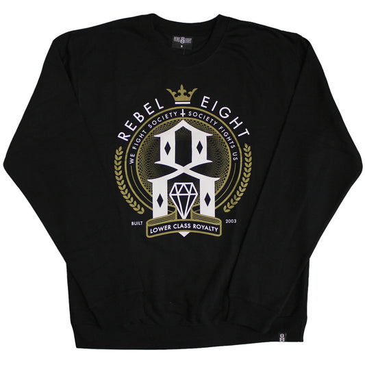 REBEL8 Lower Class Royalty Sweatshirt Black