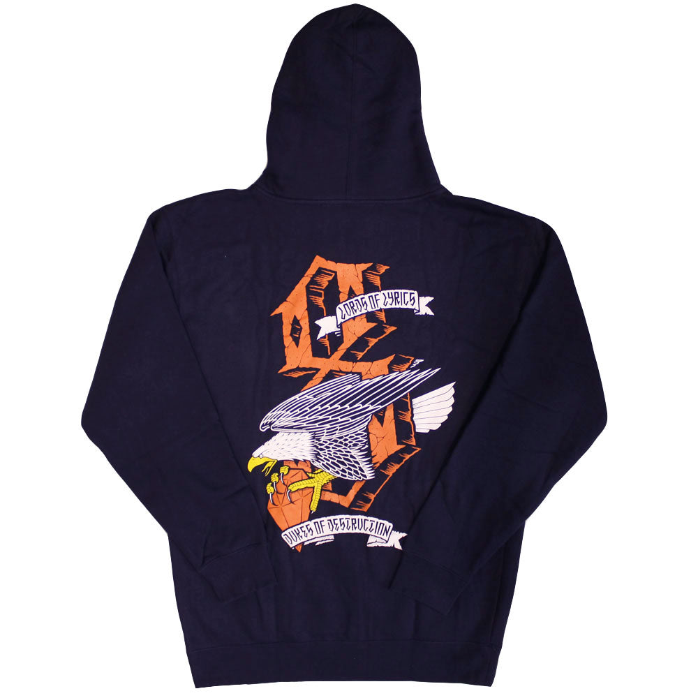 Rebel8 Dukes of Destruction Zip Up Hoodie Navy