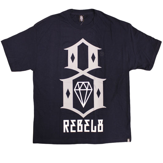 Rebel8 Logo T-shirt Navy