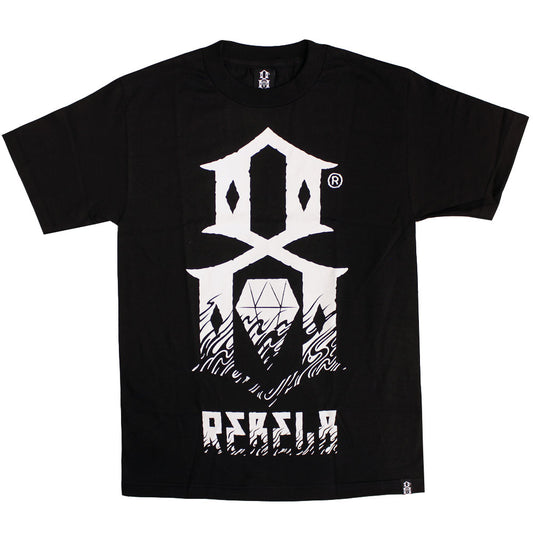 Rebel8 Up in flames T-shirt black