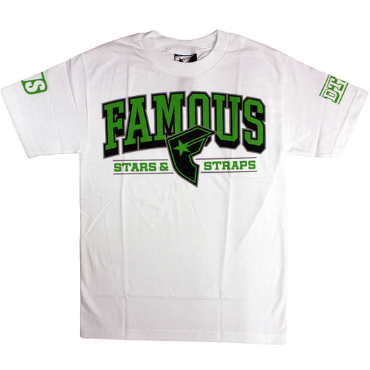 Famous Stars and Straps Reign Boh T-shirt White Lime Black