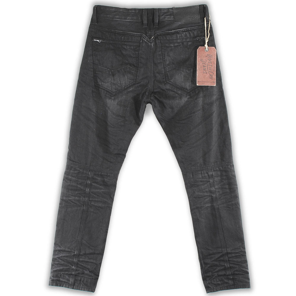 Rivet De Cru Senica Rock Wash Moto Tapered Jeans