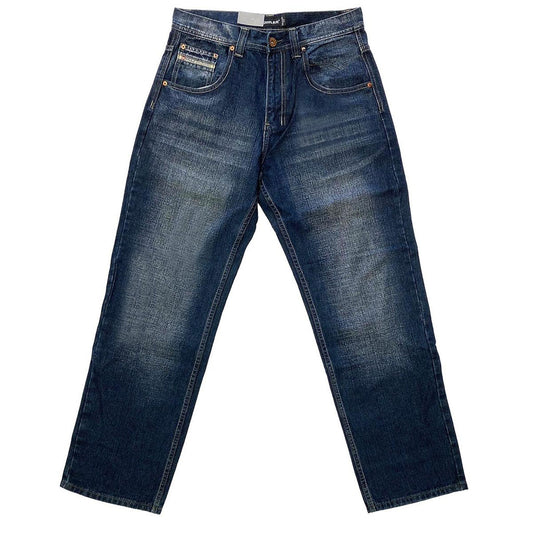 Royal Blue 8207 Men's Relaxed Loose Fit Jeans Blue Ink