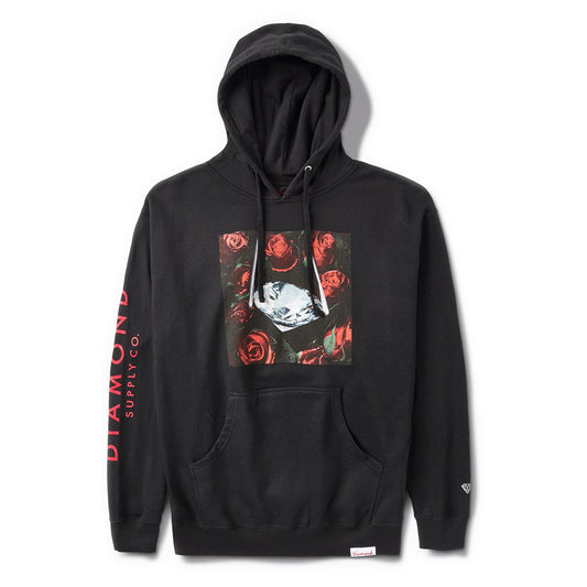 Diamond Supply Co Rose Diamond Pullover Hoodie Black