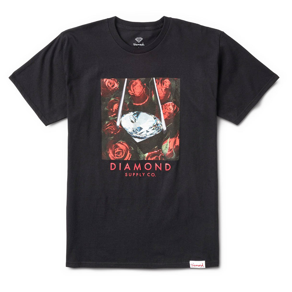 Diamond Supply Co Rose Diamond Tee Black