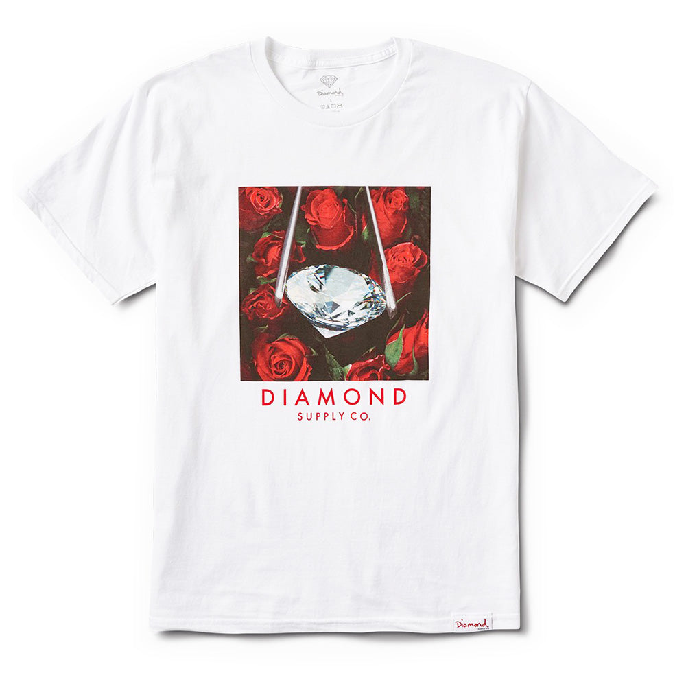 Diamond Supply Co Rose Diamond Tee White