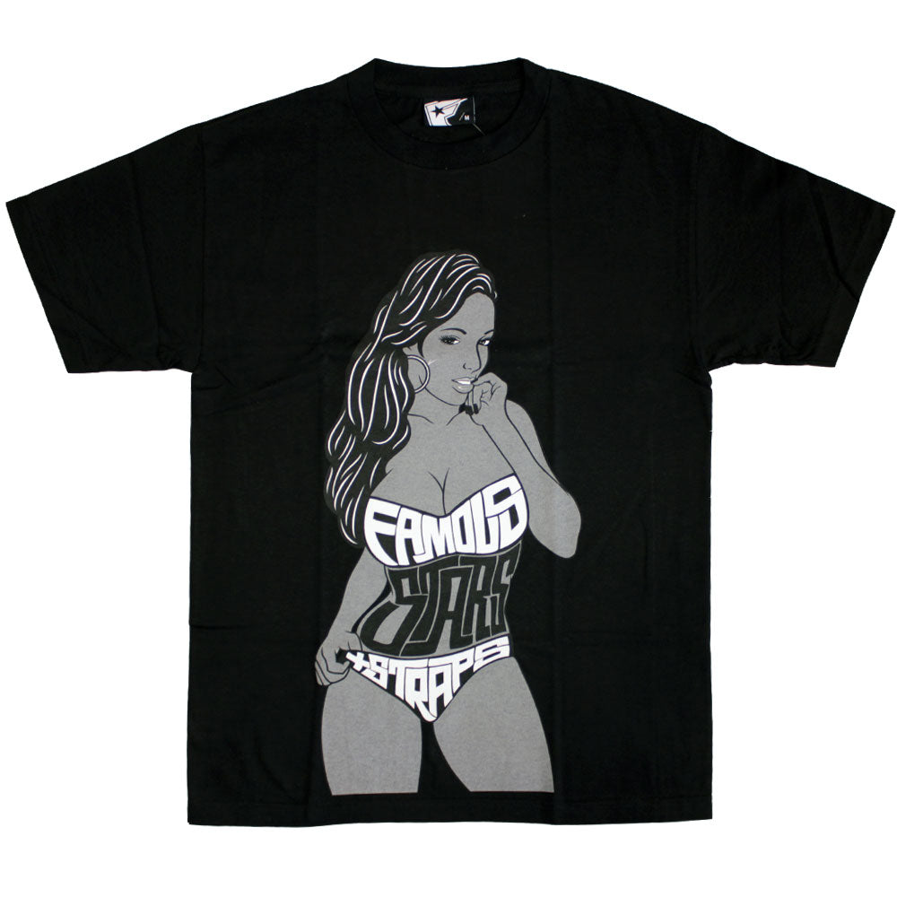 Famous Stars and Straps Shake T-shirt Black Grey White