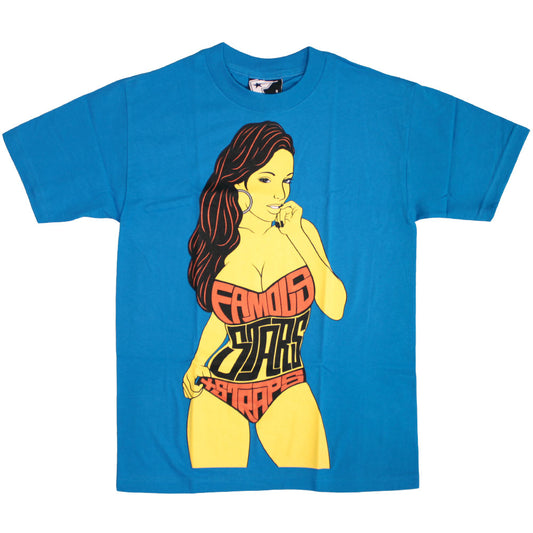 Famous Stars and Straps Shake T-shirt Turquoise Red