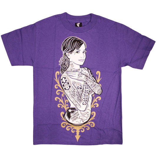 Famous Stars and Straps Shes famous Mens T-shirt Purple